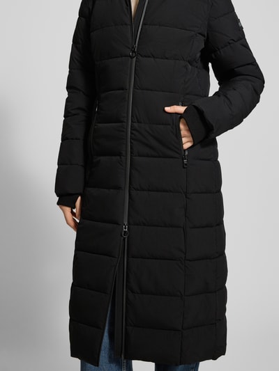 NAUTGÅRD Gewatteerde lange jas met Sorona® Aura-vulling Zwart - 6