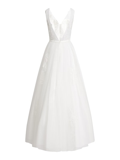 Unique Brautkleid aus Tüll Offwhite 3