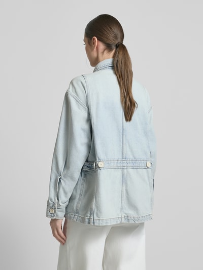 Tommy Hilfiger Oversized Jeansjacke aus Baumwoll-Lyocell-Mix Hellblau 5