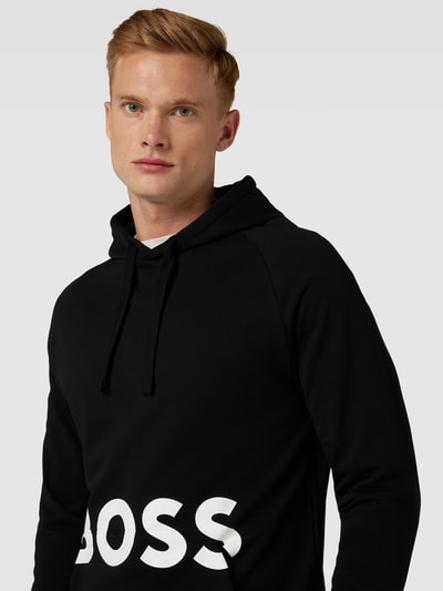 BOSS Hoodie mit Label-Print Modell 'Fashion' Black 3