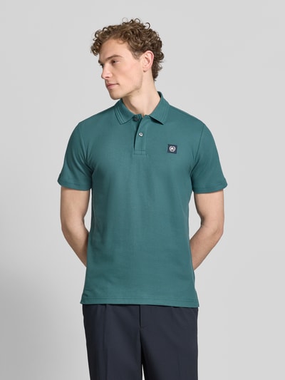 LERROS Regular Fit Poloshirt mit Label-Detail und Knopfleiste Gruen 4