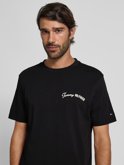 Tommy Hilfiger Regular Fit T-Shirt aus reiner Baumwolle Black 3
