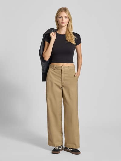 Carhartt Work In Progress Spodnie materiałowe z wpuszczanymi kieszeniami w stylu francuskim Beżowy 1