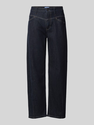 Produktfoto, Barrel Fit Jeans aus Baumwoll-Mix Modell 'ELIN' von CAMBIO in dunklem Blau, weites Bein, Damen Barrel Jeans von CAMBIO