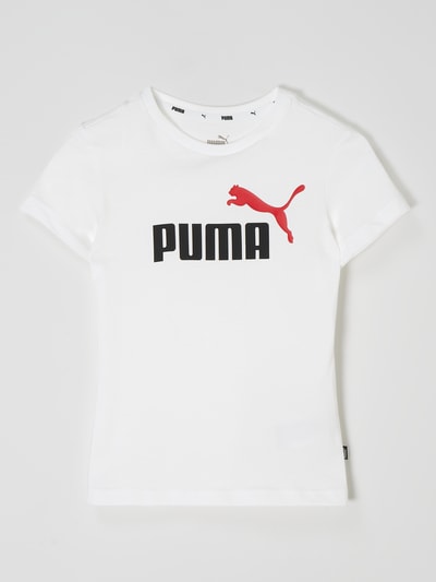 Puma T-Shirt mit Logo Weiss 1