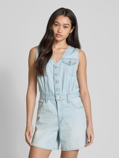 Levi's® Jeansjumpsuit mit Knopfleiste Modell 'VEST ROMPER ROM COM' Jeansblau 4