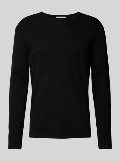 Tom Tailor Denim Regular Fit Pullover mit Strukturmuster Black 1