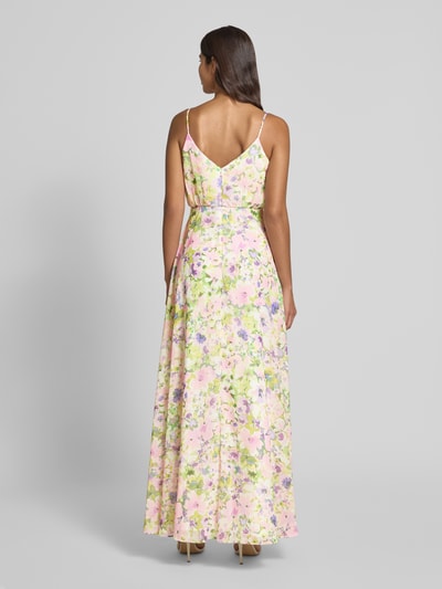 Jake*s Cocktail Abendkleid mit Wasserfall-Ausschnitt Rosa Melange 5