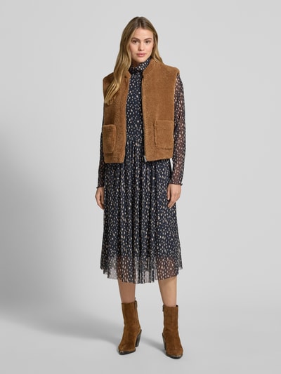 Smith and Soul Midikleid mit Stehkragen Dunkelblau 1