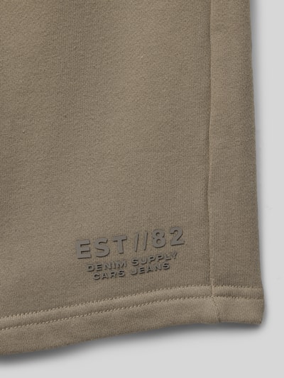 CARS JEANS Szorty z dzianiny dresowej z elastycznym pasem model ‘RYDAR’ Khaki 2