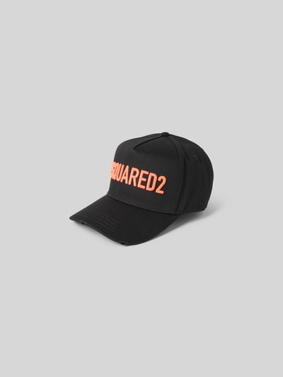 Dsquared2 Basecap mit Label-Stitching Rot 2