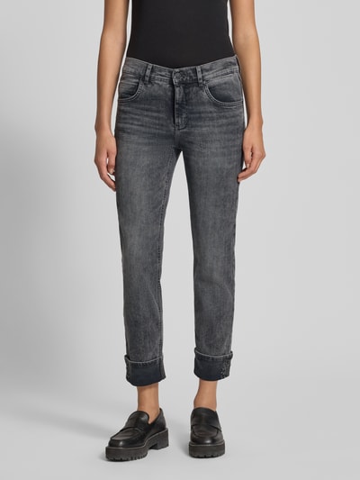 Angels Straight fit jeans met 5-pocketmodel, model 'CICI' Lichtgrijs - 4