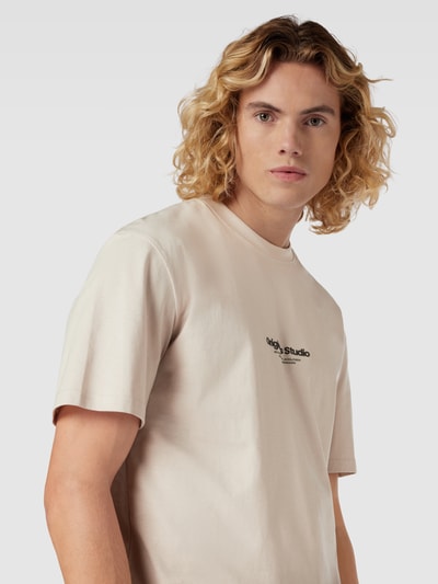 Jack & Jones T-shirt met ronde hals, model 'JORVESTERBRO' Offwhite - 3