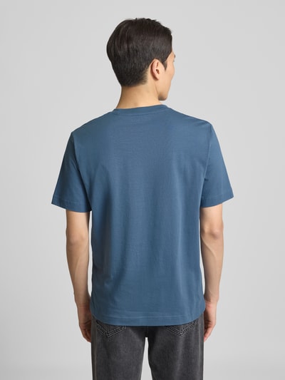 Marc O'Polo Regular Fit T-Shirt aus reiner Baumwolle Blau 5