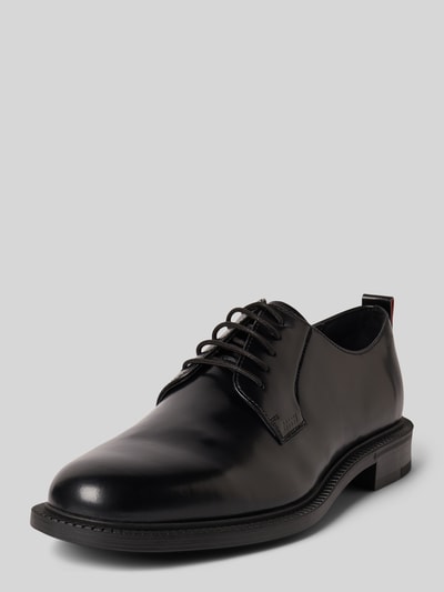 HUGO Schnürschuhe aus echtem Leder Modell 'LYSANDER' Black 1