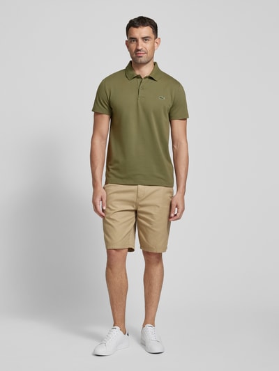 Lacoste Poloshirt met labeldetail Olijfgroen - 1