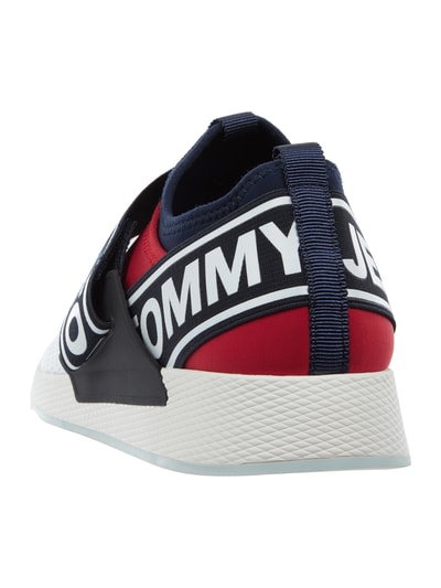 Tommy Jeans Slip-On Sneaker aus Textil  Weiss 2