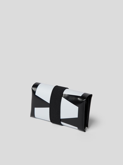 Marni Portemonnaie mit Label-Print Schwarz 1
