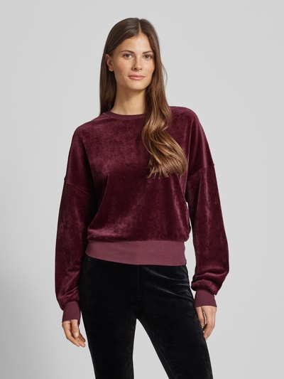 Armedangels Oversized Sweatshirt mit gerippten Abschlüssen Modell 'LEDIANAA' Bordeaux 4