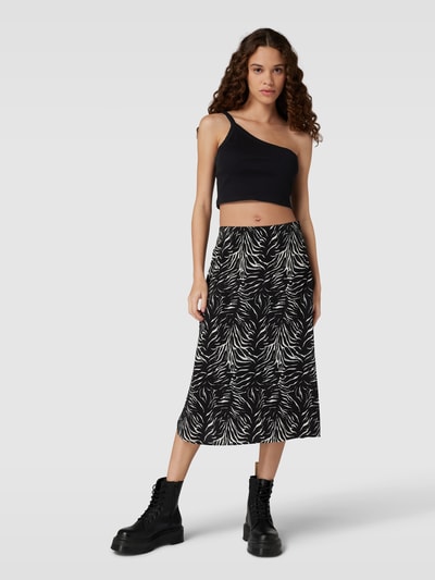 Noisy May Crop Top mit One-Shoulder-Träger Modell 'MAYA' Black 1