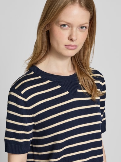 Tommy Hilfiger Strickshirt mit Rundhalsausschnitt Marine 3