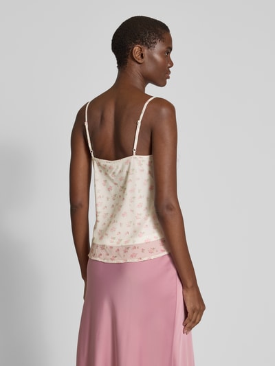 Vero Moda Regular Fit Trägertop mit Allover-Muster Modell 'SMILLA' Offwhite 5