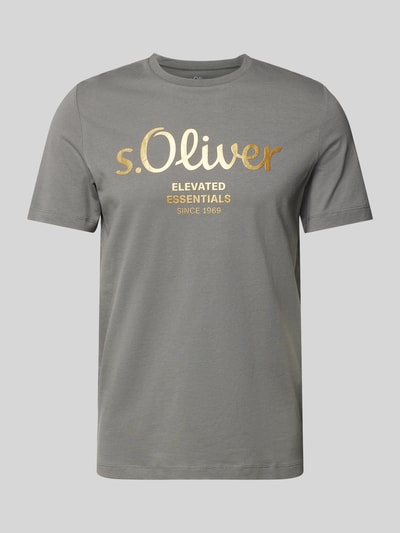 s.Oliver RED LABEL T-Shirt mit Rundhalsausschnitt Anthrazit 2