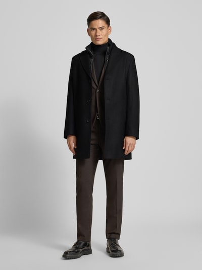 Cinque Lange jas met ritssluiting, model 'SCOTT' Zwart - 1