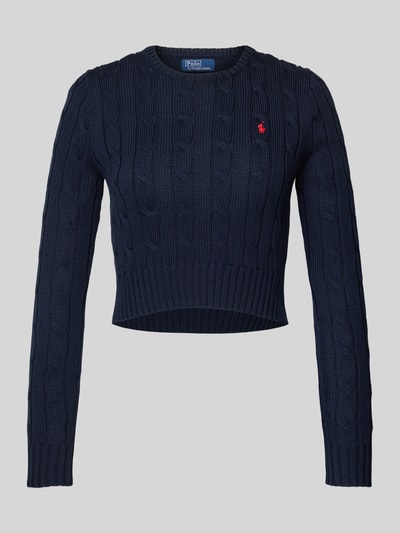 Polo Ralph Lauren Korte gebreide pullover met ribboorden Marineblauw - 2