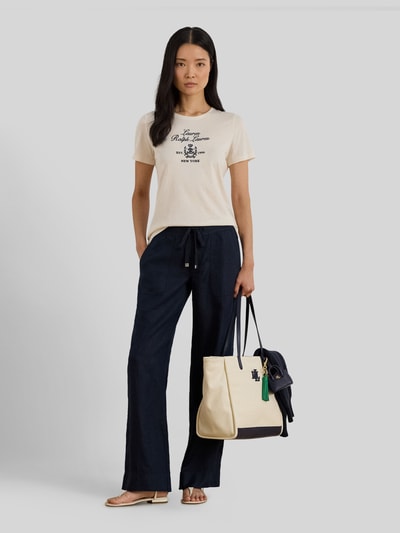Lauren Ralph Lauren Relaxed Fit T-Shirt aus Baumwoll-Mix Sand 1
