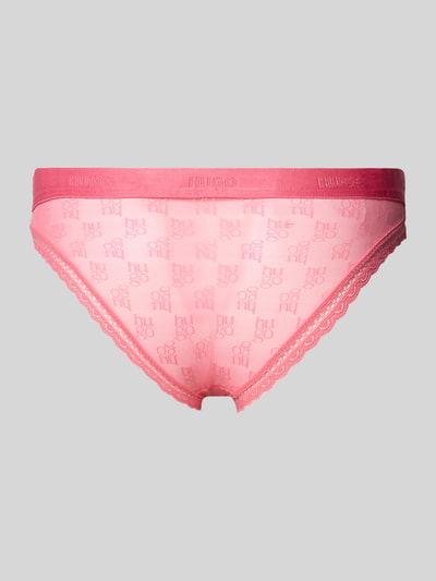 Produktfoto, Slip in Spitzen-Optik Modell 'SARTORIAL BRIEF' von HUGO, Optik: Unifarben, Semitransparent, Label-Stitching-Applikation, Bundabschluss: Elastisch, Materialverarbeitung: Spitze