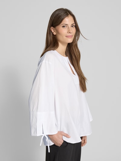 ECOALF Relaxed fit blouse met V-hals, model 'JENAALF' Wit - 3