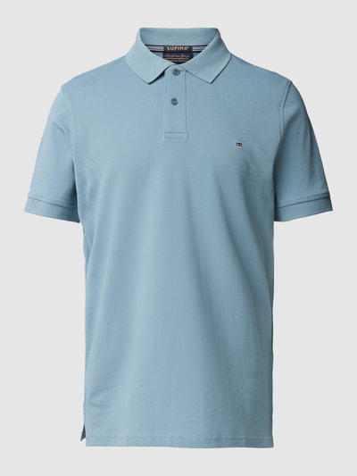 Christian Berg Men Slim fit poloshirt in effen design Metallic turquoise - 2