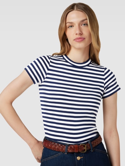 Polo Ralph Lauren T-Shirt mit Streifenmuster Marine 3