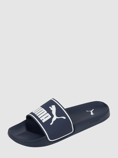 Puma Slides mit Logo Marine 1