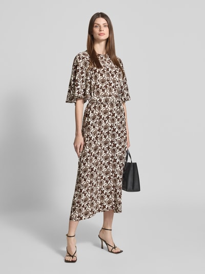 Weekend Max Mara Flatteuze jurk van zijde, model 'VARESE' Lichtbruin - 1