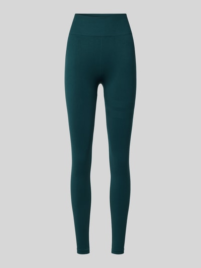 Stronger Sportlegging met labelprint Donkergroen - 1