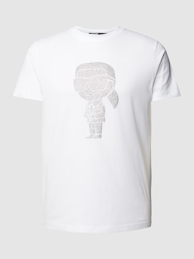 Karl Lagerfeld T-shirt met labeldetail Wit - 2