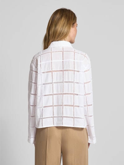 Christian Berg Woman Regular Fit Bluse mit Lochstickerei Weiss 5