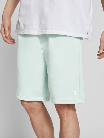 Tom Tailor Denim Relaxed Fit Sweatshorts mit Label-Print Hellgruen 3