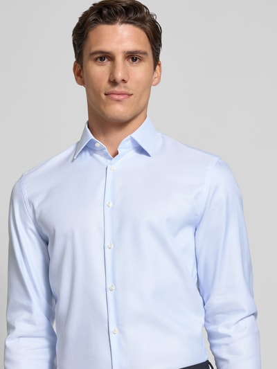 Jake*s Slim Fit Business-Hemd mit extra langem Arm Bleu 3