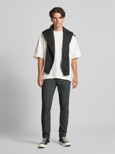 Jack & Jones Chinosy o kroju slim fit w kant model ‘MARCO’ Antracytowy melanż 1