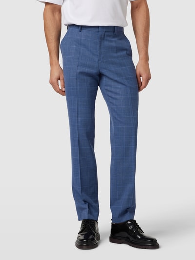 BOSS Pantalon met steekzakken, model 'Leon' Blauw - 4