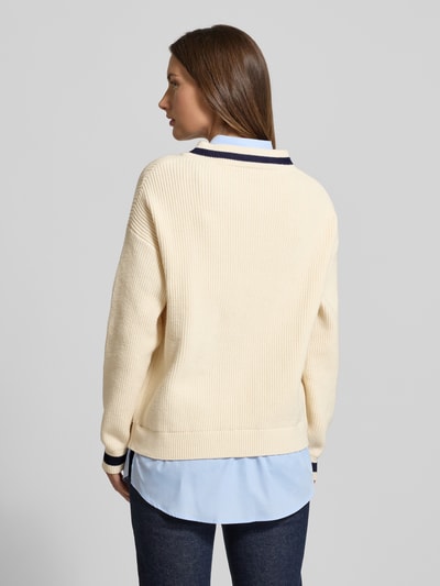 Mango Strickpullover im 2-in-1-Look Modell 'CHIARA' Beige 5