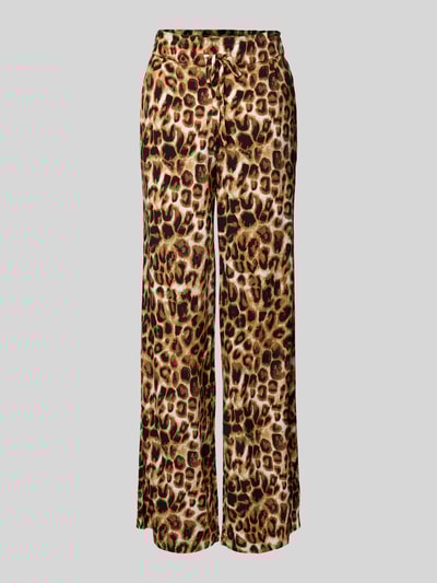 Christian Berg Woman Wide leg stoffen broek met bandplooien Zwart - 2