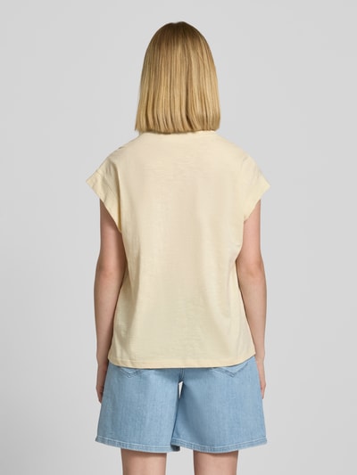 s.Oliver RED LABEL Regular fit T-shirt van puur katoen Zand - 5