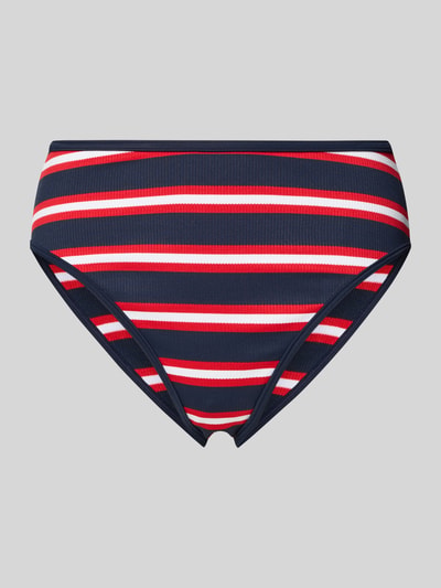 Tommy Hilfiger Bikinihose aus geripptem Material Dunkelblau 1