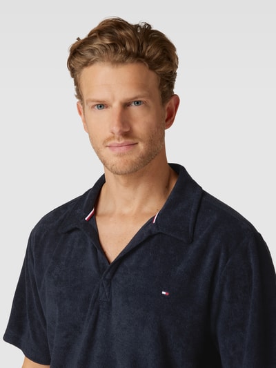 Tommy Hilfiger Poloshirt aus Frottee Modell 'TERRY' Dunkelblau 3