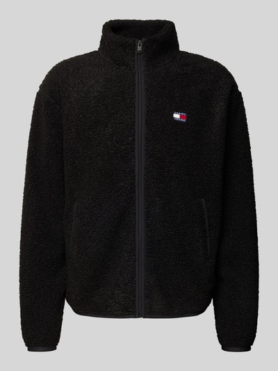 Tommy Jeans Relaxed Fit Fleecejacke in Teddyfleece-Optik Black 2