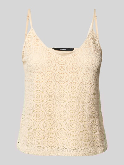 Vero Moda Comfort Fit Trägertop mit Spitze Modell 'MAYA' Offwhite 2